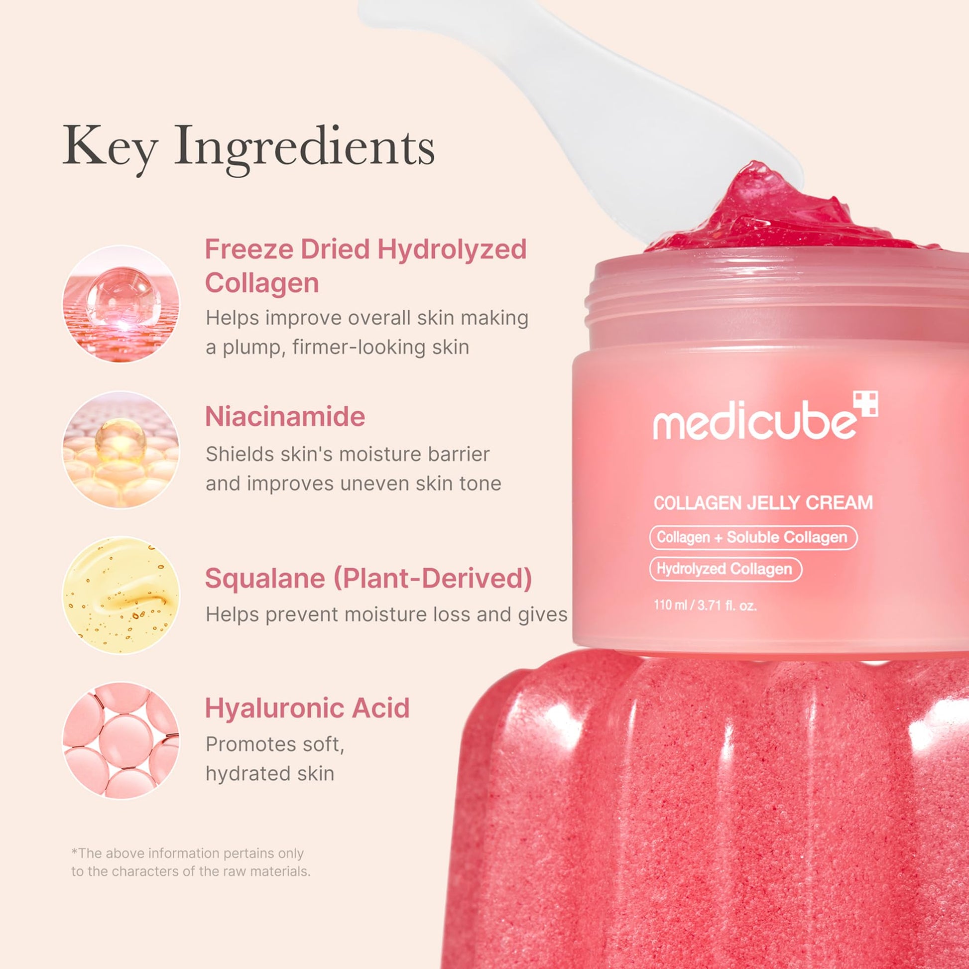 medicube Collagen Jelly Cream- Niacinamide & Freeze-Dried Hydrolyzed Collagen-Boosts skin barrier hydration & gives 24h Glow & Firmer looking skin | No artificial color, Korean skincare (3.71 fl.oz. 110ml) - Available at All In One Marketplace Canada