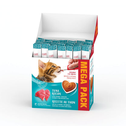 Catit Creamy Tuna Lickable Cat Treats, Mega Pack, 50 Tubes (750 g) - Available at All In One Marketplace Canada
