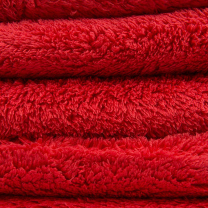 Chemical Guys Happy Ending Ultra Plush Edgeless Microfiber Towel, Red, 16" x 16" (Pack of 3) Chemical Guys