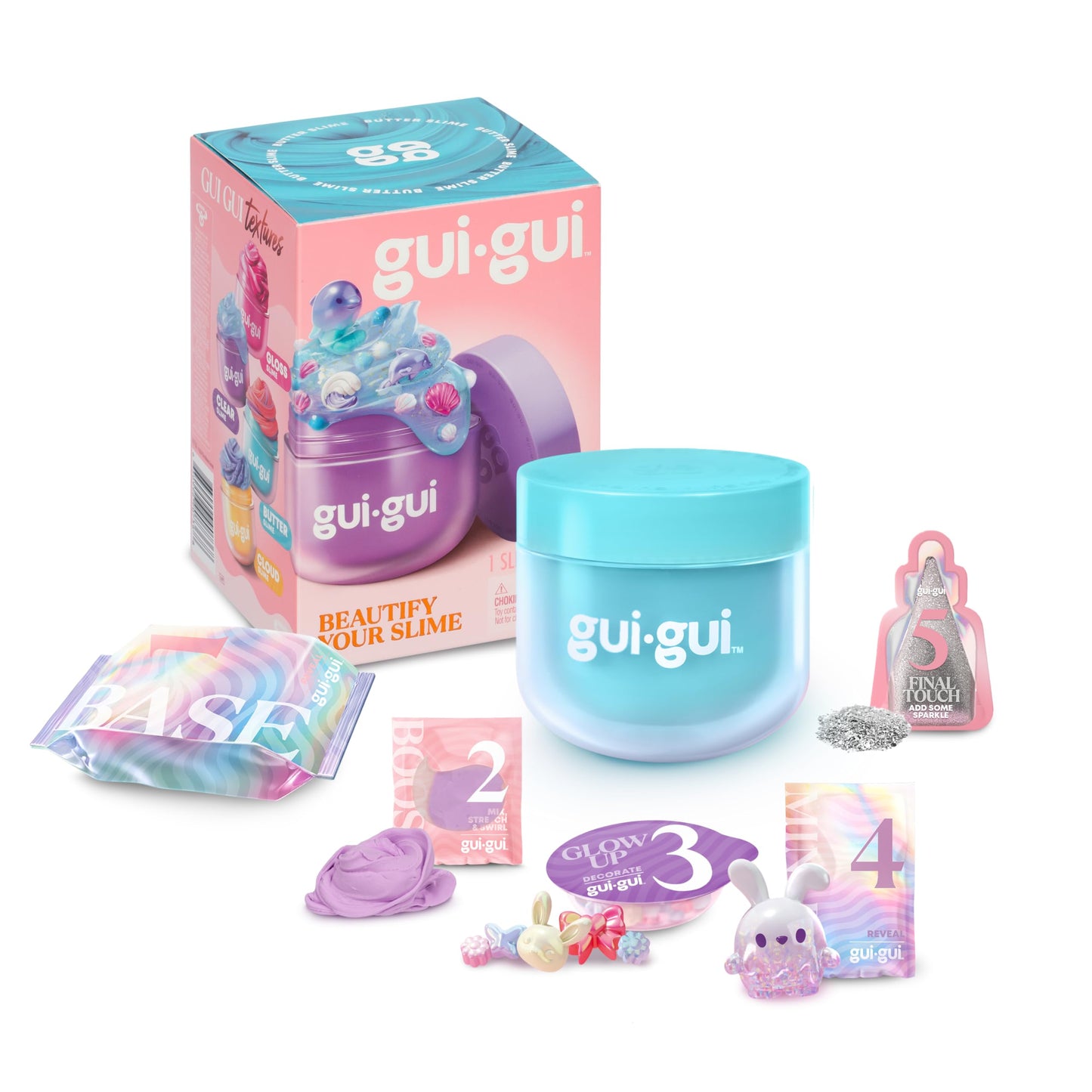 GUI GUI Exclusive Twin Pack Bundle, The Most Beautiful Slime Ever, Made By You, Level Up Your Slime with a Major Glow-up, 2 Different GUI GUI Scented Slimes with 2 Amazing Textures, Butter & Cloud 🍁 All In One Marketplace Canada