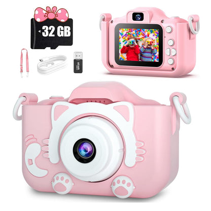 Kids Digital Zoom Camera for 3-12 Year Old Girls/Boys - Selfie Camera With Video, 32GB TF Card - Christmas Birthday Festival Gift 🍁 All In One Marketplace Canada
