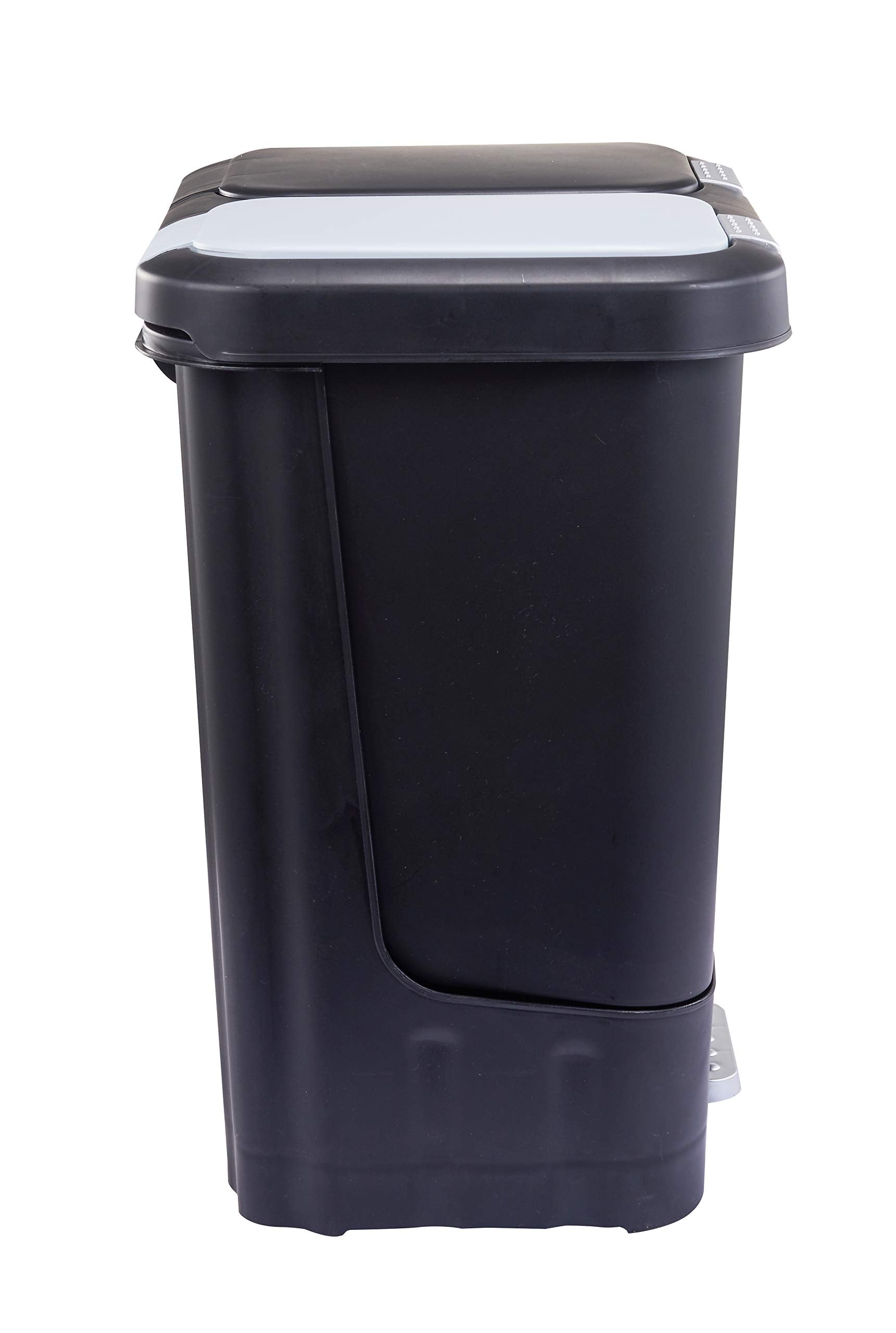 Step N’ Sort 40L Dual Compartment Recycling Bin – Slim Kitchen Waste & Recycling System (2 × 20L) Step N' Sort