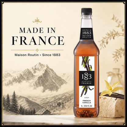 Maison Routin 1883 French Vanilla Syrup, Pet Bottle 1000 Milliliter