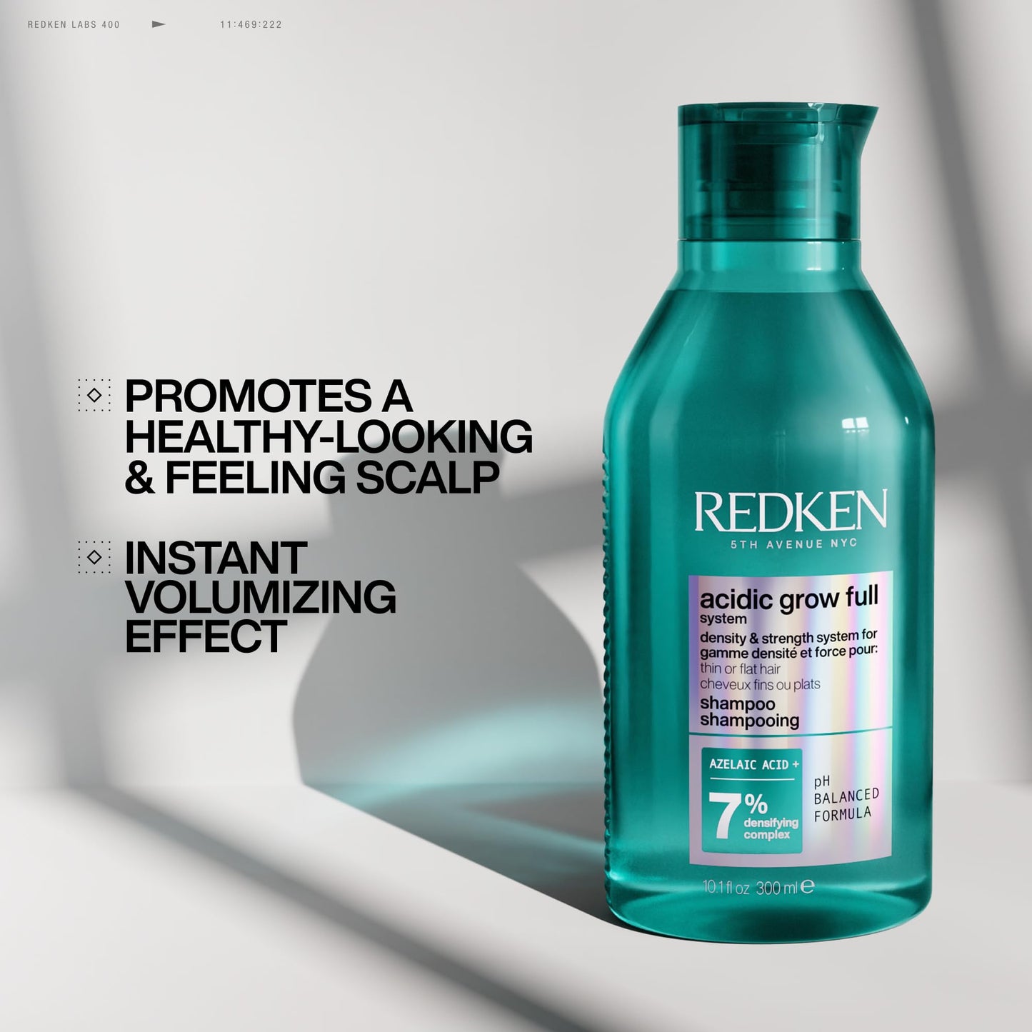 Redken Acidic Grow Full Densifying Shampoo, for Thinning Hair, With Azelaic Acid, Rebalances Scalp and Volumizes - Available at All In One Marketplace Canada