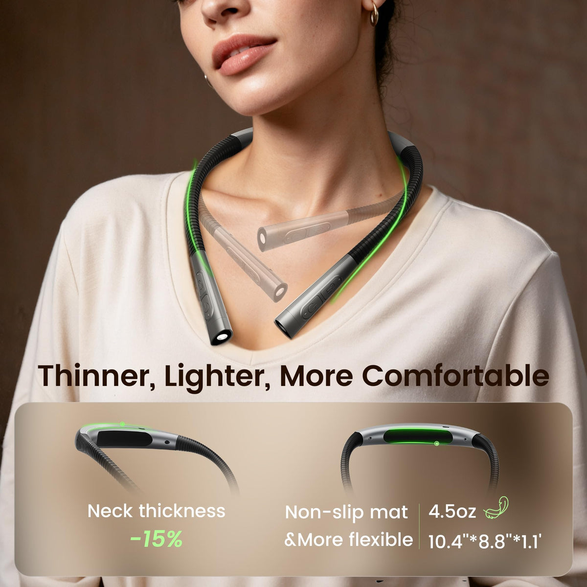 Glocusent Upgraded Neck Light,100Hrs Slimmer Reading Light for Books in Bed 🍁 All In One Marketplace Canada