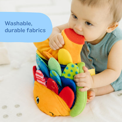 Melissa & Doug K’s Kids, Flip Fish Stuffed Animal, Soft Baby Book, Multi-Textured Squeaking & Crinkling Infant Sensory Toys for Babies with Baby Mirror, Tummy Time Toys for Infants Ages 0–9 Months 🍁 All In One Marketplace Canada Melissa & Doug