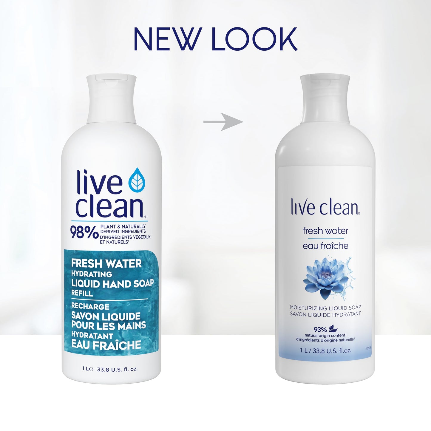 Live Clean Fresh Water Hydrating Liquid Hand Soap Refill, 4 Count 🍁 All In One Marketplace Canada