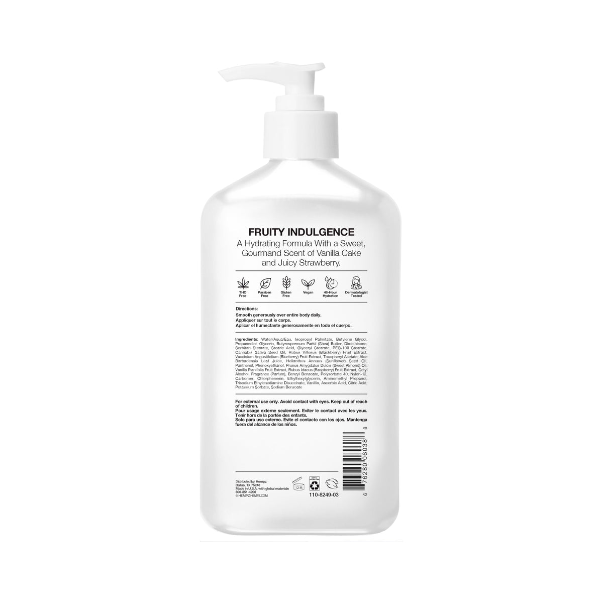Hempz Moisturizing Body Lotion with Strawberry Shortcake Scent
