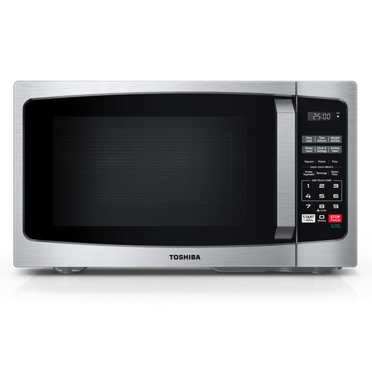 TOSHIBA ML-EM25P(SS)/CA Microwave Oven with Sound On/Off ECO Mode and LED Lighting, 0.9 Cu Ft/900W, Stainless Steel 🍁 All In One Marketplace Canada