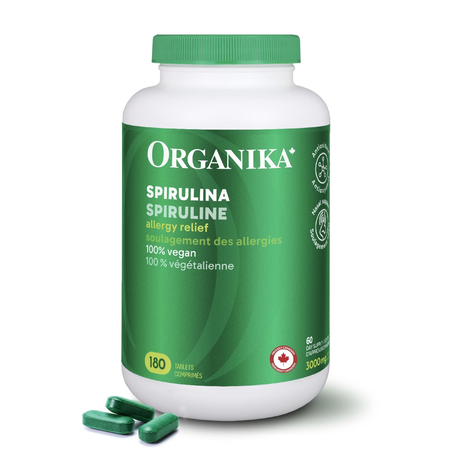 Organika Spirulina 180 Tabs Organika