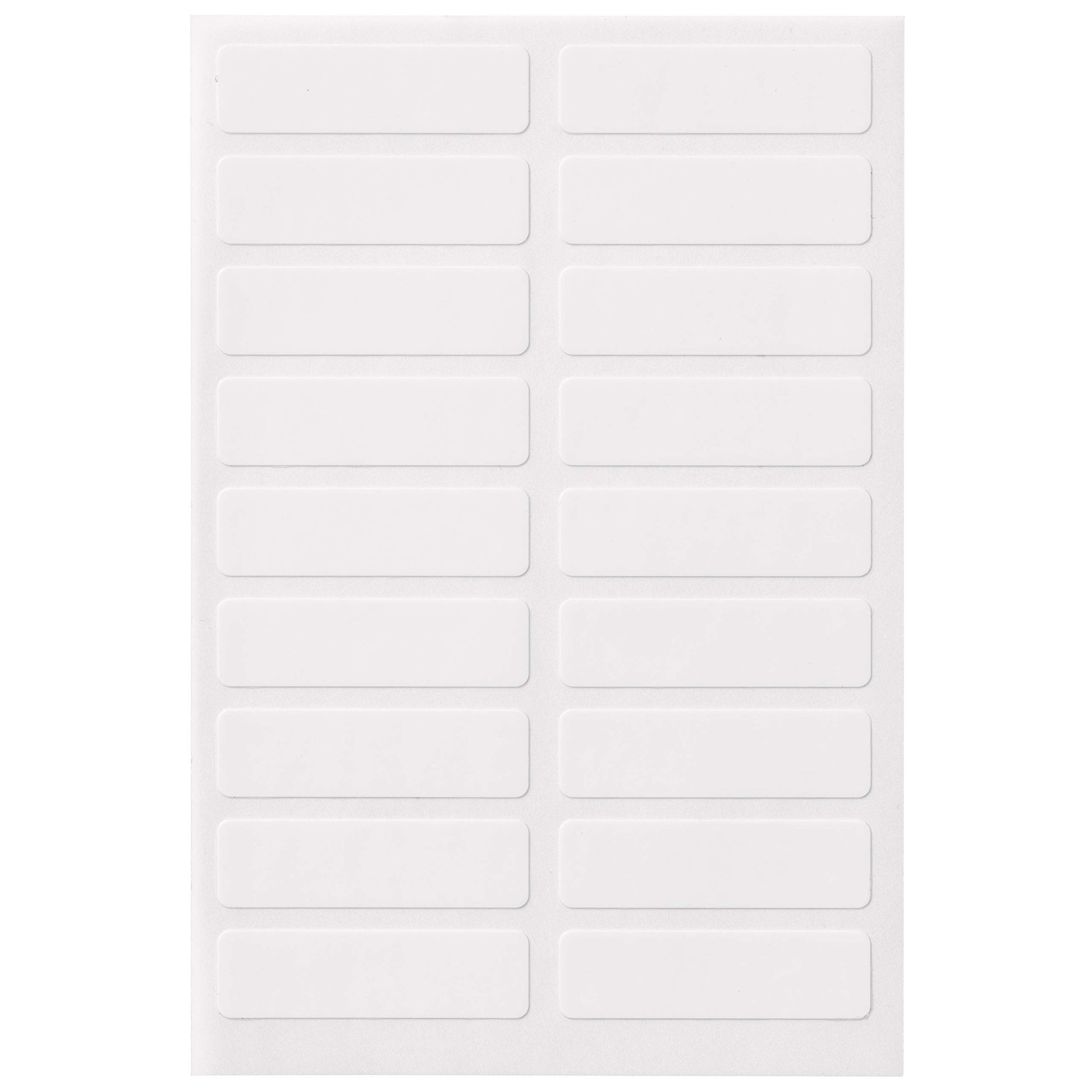 AVERY No Iron Clothing Labels, Washer & Dryer Safe, Writable Fabric Labels, 54 Labels, 1 Pack (40720), White, 1/2"x1-3/4" Avery
