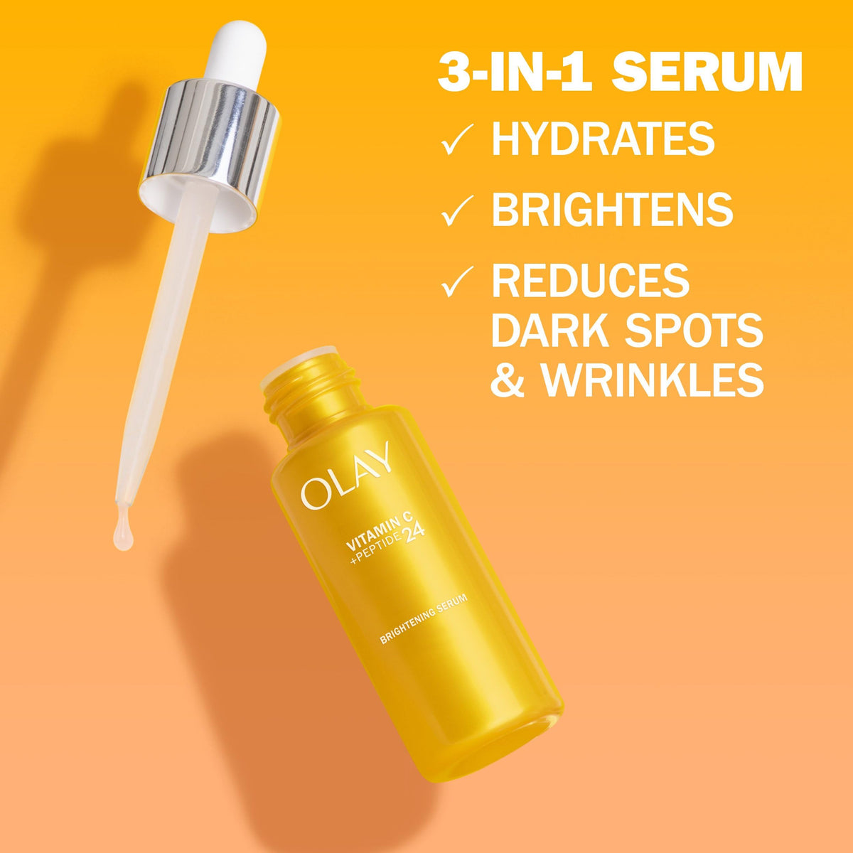 Olay Vitamin C + Peptide 24 Serum, 40 mL [Packaging May Vary]