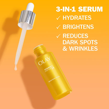 Olay Vitamin C + Peptide 24 Serum, 40 mL [Packaging May Vary]