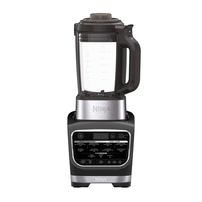 Ninja Foodi Cold & Hot Blender with Precision Heating Element, 64oz Glass Pitcher, 1400W High-Speed Crushing & Cooking Blender for Smoothies, Soups, Sauces, Fondue – Black, HB150C (Canadian Version)