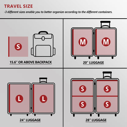 Travel Vacuum Bags for Clothing with Rechargeable Electric Pump, Compression Packing Cubes Organizer Storage for Luggage Suitcase, Space Saver Seal Bags for Vacation Cruise, 18 Combo - Available at All In One Marketplace Canada