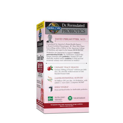 Garden of Life Dr. Formulated Probiotics Urinary Tract + Vcaps - Shelf Stable, 60 Count