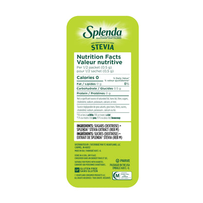 SPLENDA Stevia Zero Calorie Sweetener - 400 Individual Packets