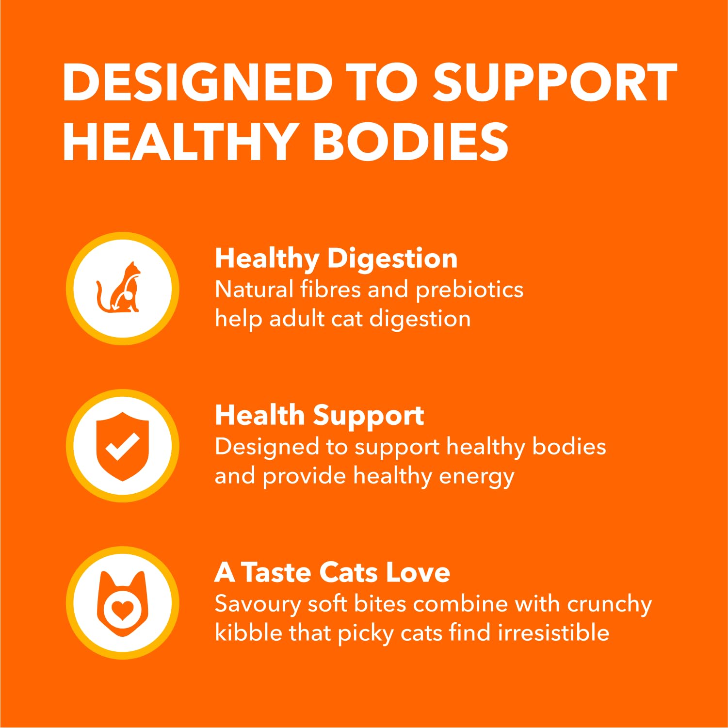 IAMS Proactive Health Healthy Adult Dry Cat Food – Chicken – 3.18KG (7LB) Bag