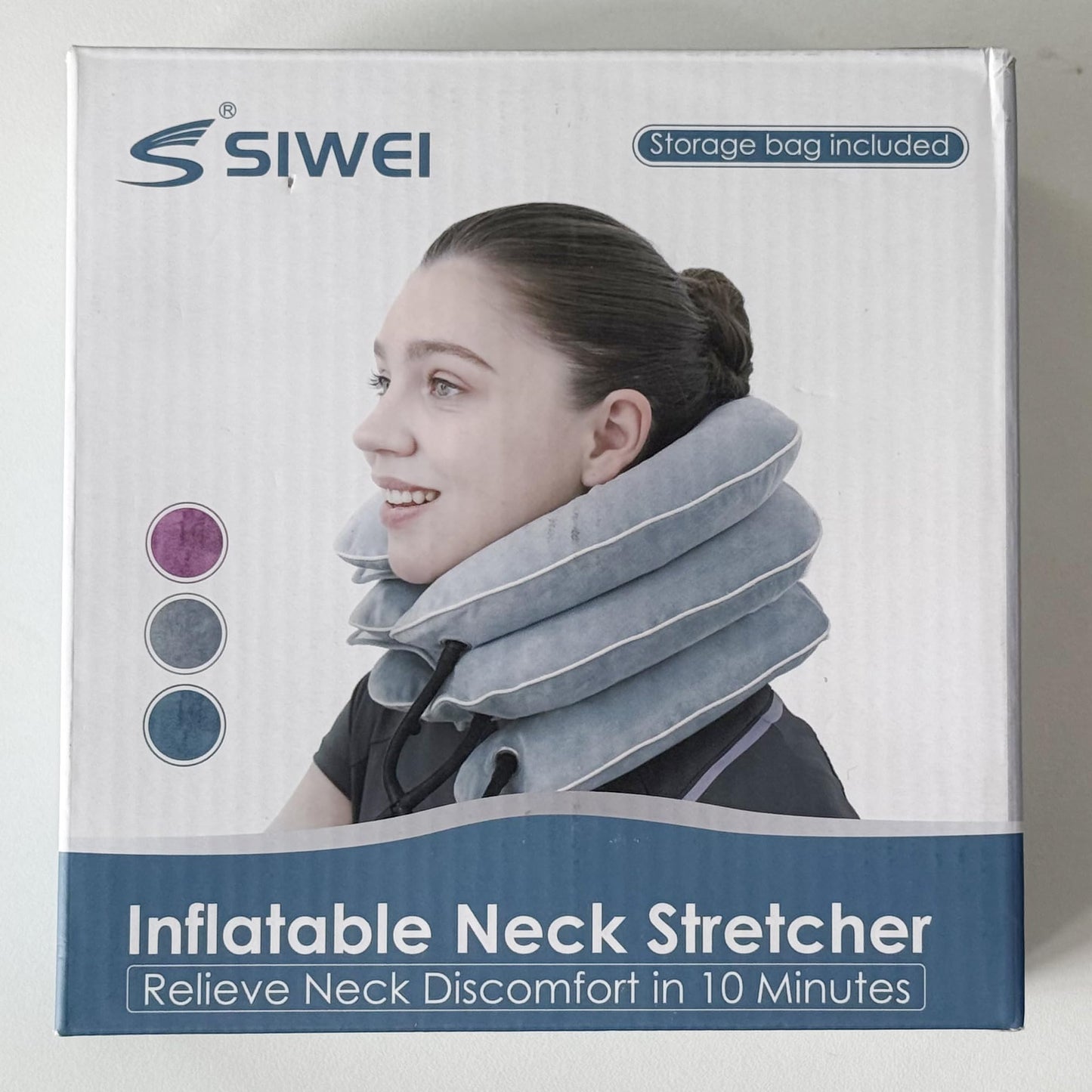 Cervical Neck Traction Device for Instant Neck Pain Relief - Inflatable & Adjustable Neck Stretcher Neck Support Brace, Neck Traction Pillow for Home Use Neck Decompression - Available at All In One Marketplace Canada
