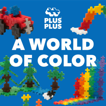 PLUS PLUS - 600 Pcs 12 x 20 mm Basic Colors Set Building Blocks PLUS PLUS
