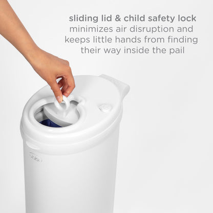 Ubbi Steel Diaper Pail, White, 2.34 ounces 🍁 All In One Marketplace Canada