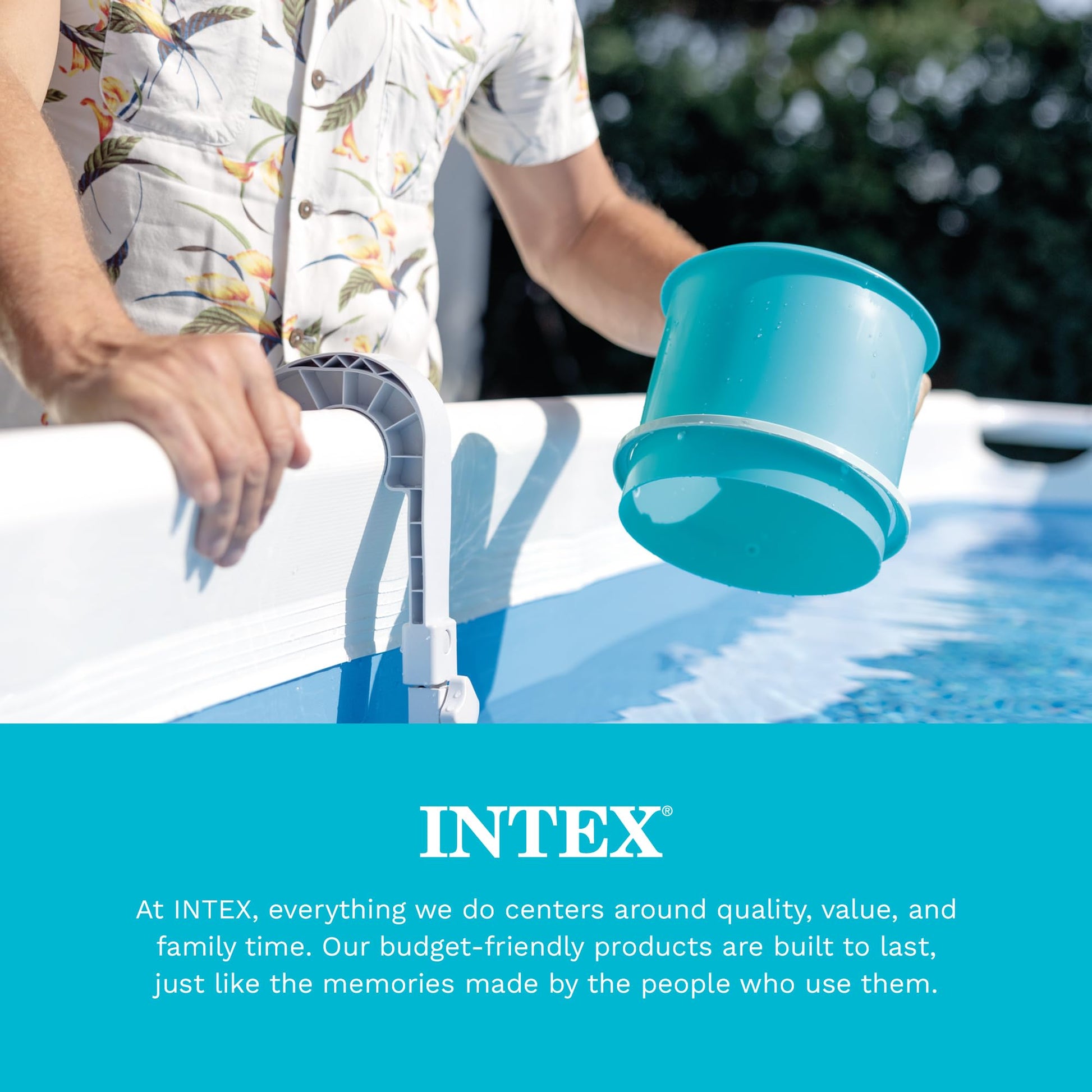 INTEX 28000E Deluxe Wall Mount Pool Cleaning Surface Skimmer for Above Ground Pools