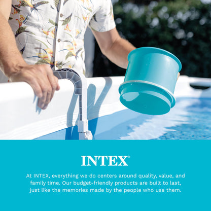 INTEX 28000E Deluxe Wall Mount Pool Cleaning Surface Skimmer for Above Ground Pools
