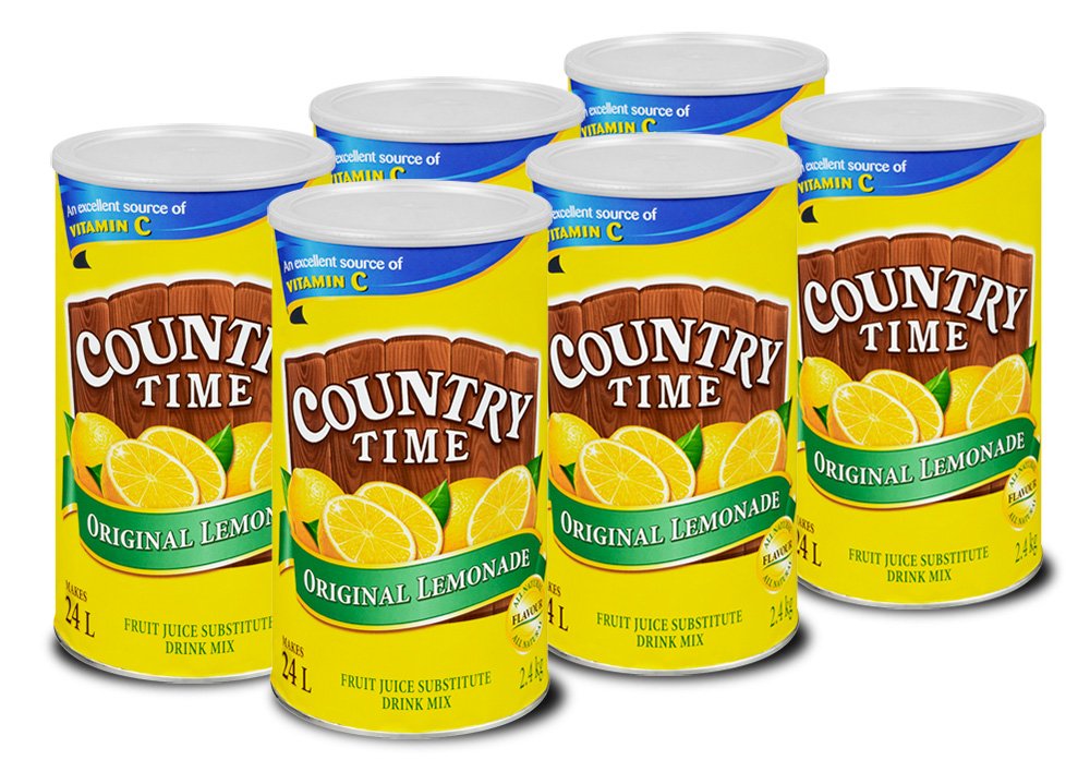 Country Time Lemonade Drink Mix, 6 ct Case COUNTRY TIME