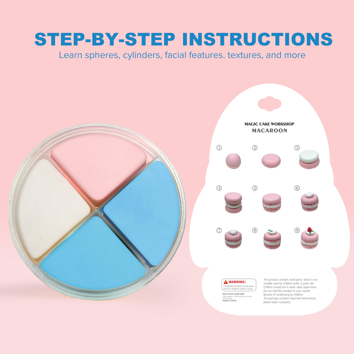 Aestd-ST Air Dry Clay Kit - Cake Themed, Modeling Clay for Kids 🍁 All In One Marketplace Canada