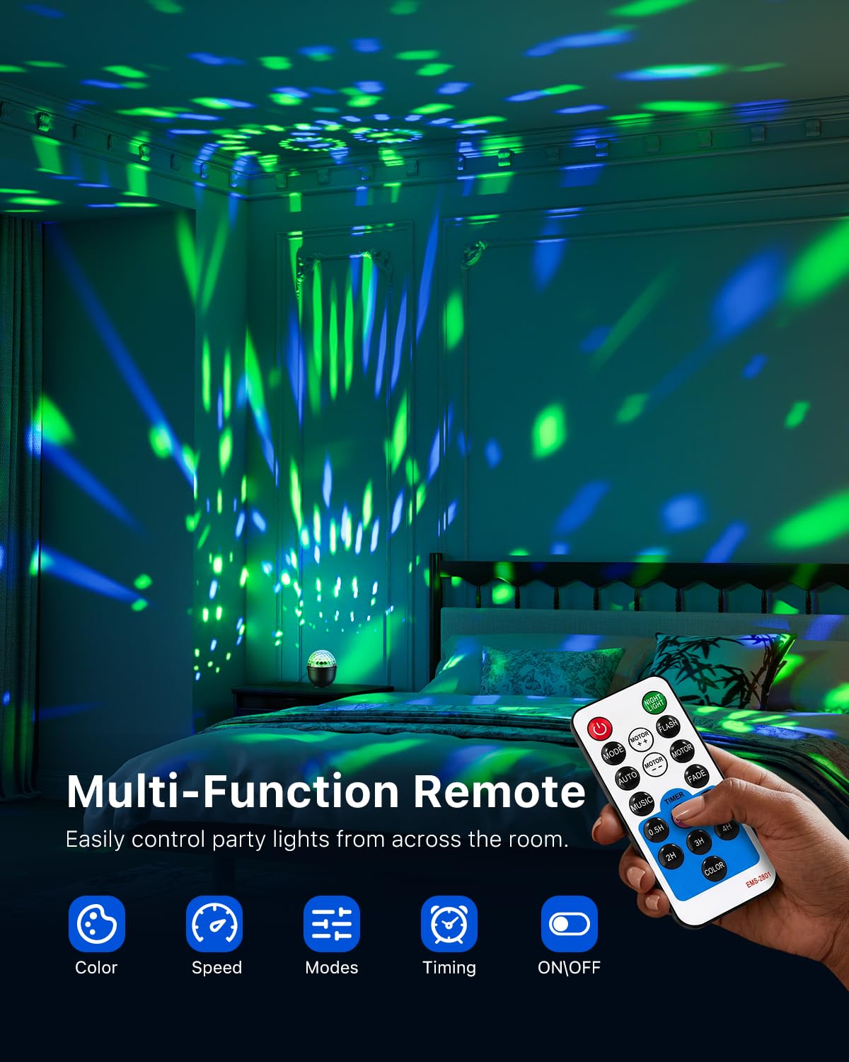 FALOVE 2 Pack Cupcake RGB Disco Ball Lights for Party & Ambient Night Light 🍁 All In One Marketplace Canada