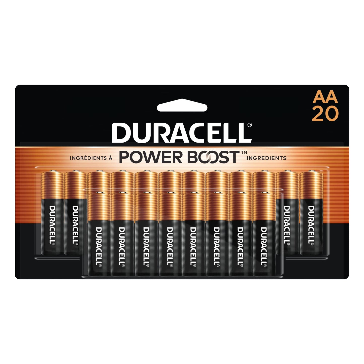 Duracell Coppertop AA Batteries 20 Count (Pack of 1) with Power Boost Ingredients, Double A Battery for Household and Office Devices, Alkaline AA Battery - Available at All In One Marketplace Canada