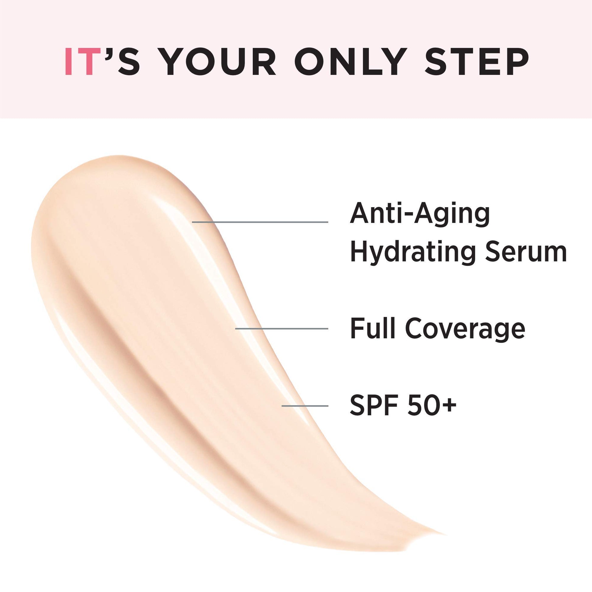 IT Cosmetics Your Skin But Better CC+ Cream, Fair Light (W) - Color Correcting Cream, Full-Coverage Foundation, Anti-Aging Serum & SPF 50+ Sunscreen - Natural Finish - 1.08 fl oz - Available at All In One Marketplace Canada