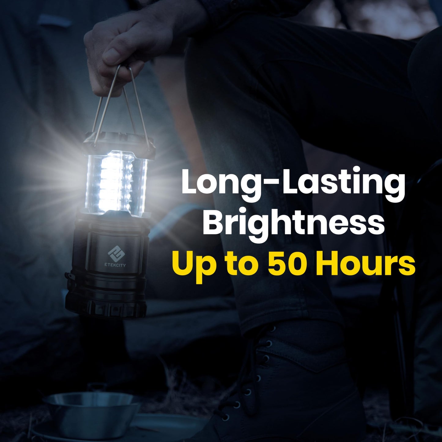 Etekcity LED Camping Lantern, 4 Pack, Battery Powered, Emergency Light Etekcity