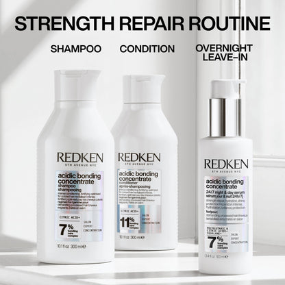 Redken Acidic Bonding Concentrate Hair Serum for Damaged Hair, Treatment for damaged processed, with Citric Acid, 100mL - Available at All In One Marketplace Canada