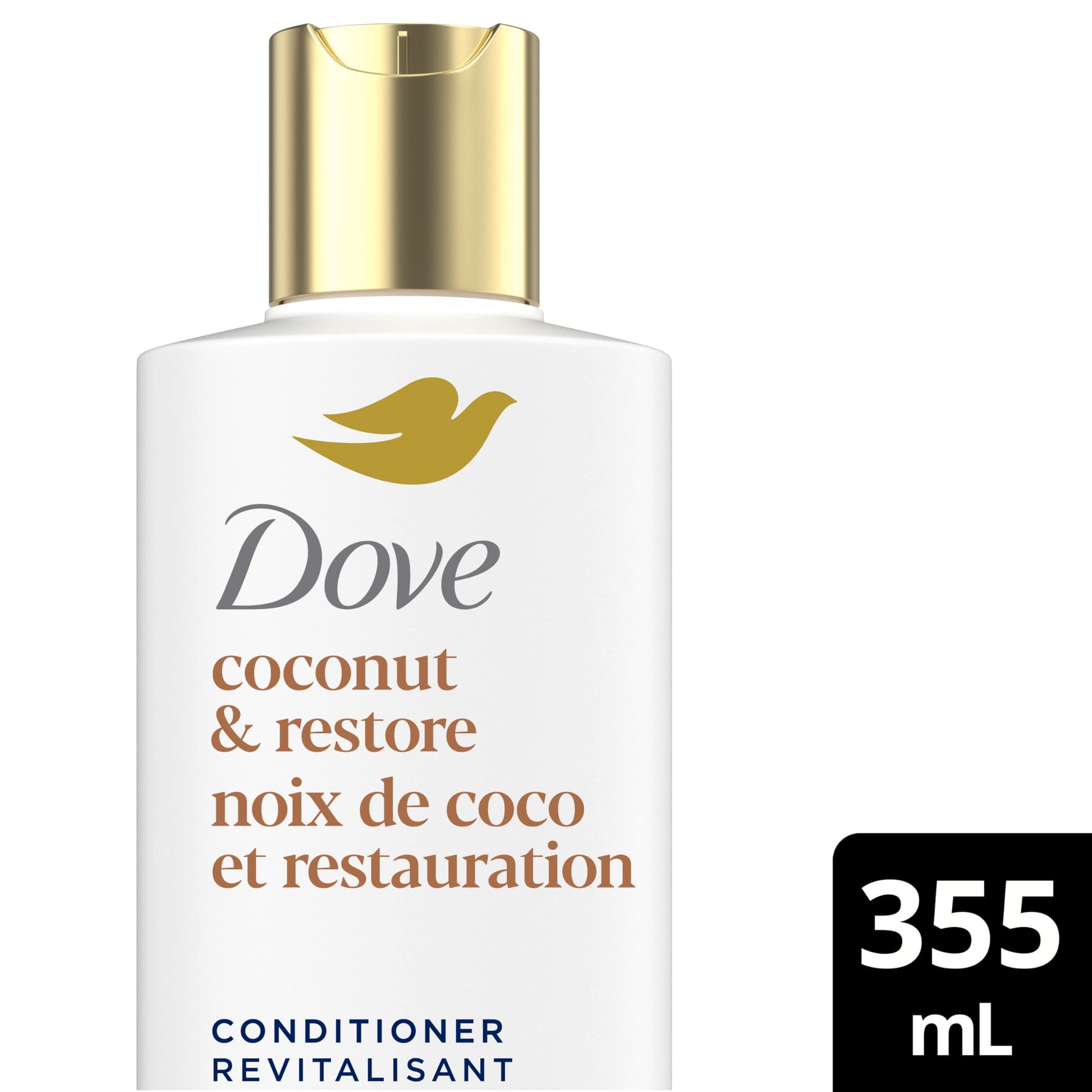 Dove Coconut Restore Shampoo & Conditioner for Damaged Hair, with Liquid Bio-Protein Care, 355 ML (2 Shampoo + 2 Conditioner) - Available at All In One Marketplace Canada