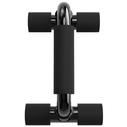 Readaeer Push Up Bars Gym Exercise Equipment Fitness 1 Pair Pushup Handles with Cushioned Foam Grip and Non-Slip Sturdy Structure Push Up Bars for Men & Women（Black）