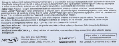 Lactaid Fast Acting Caplets - Lactose Enzyme Break Down - Gas, Bloating or Diarrhea - Milk & Dairy - 40 Caplets Per Package Lactaid