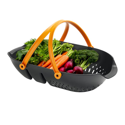Fiskars Harvest Basket, Container for Gardening and Harvesting, Garden Tool with Ergonomic Handles and Collander Fiskars