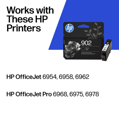 HP 902 | Ink Cartridge | Black | Works with HP OfficeJet 6900 Series, HP OfficeJet Pro 6900 Series | T6L98AN 🍁 All In One Marketplace Canada