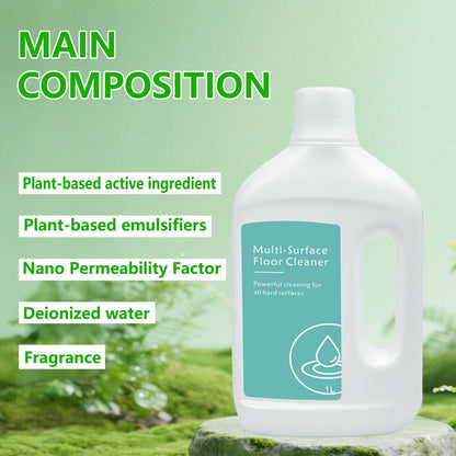 Floor Cleaning Solution for Dreame L40 Ultra/L50 Ultra/X50 Ultra/L10s Ultra Gen 2/X40 Ultra and Other L/X/Aqua/Matrix Series Robot Vacuum Cleaners, Multi-Surface Floor Cleaner Liquid, Fits MOVA, 1L - Available at All In One Marketplace Canada