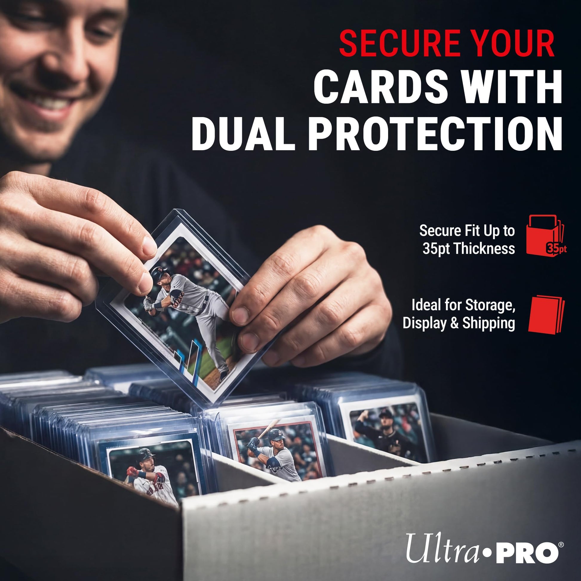 Ultra PRO 3" x 4" Clear Regular Toploaders and Soft Sleeves Bundle (100ct) for Standard Size Cards