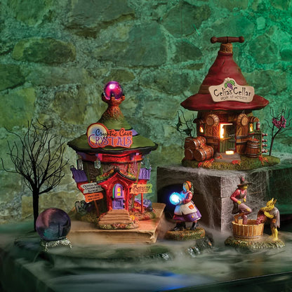 Department 56 Snow Village Halloween Accessories a Cryptic Cave Mystic Lit Figurine, 3.125 Inch, Multicolor