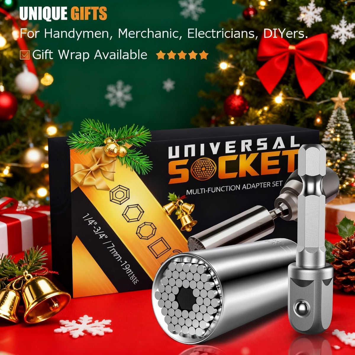 Stocking Stuffers for Men Adults Super Universal Socket Tools Christmas Gifts for Men, White Elephant Gifts for Adults, Ideas Gifts for Dad Him Husband Cool Gadgets Gifts for Men Who Have Everything 🍁 All In One Marketplace Canada