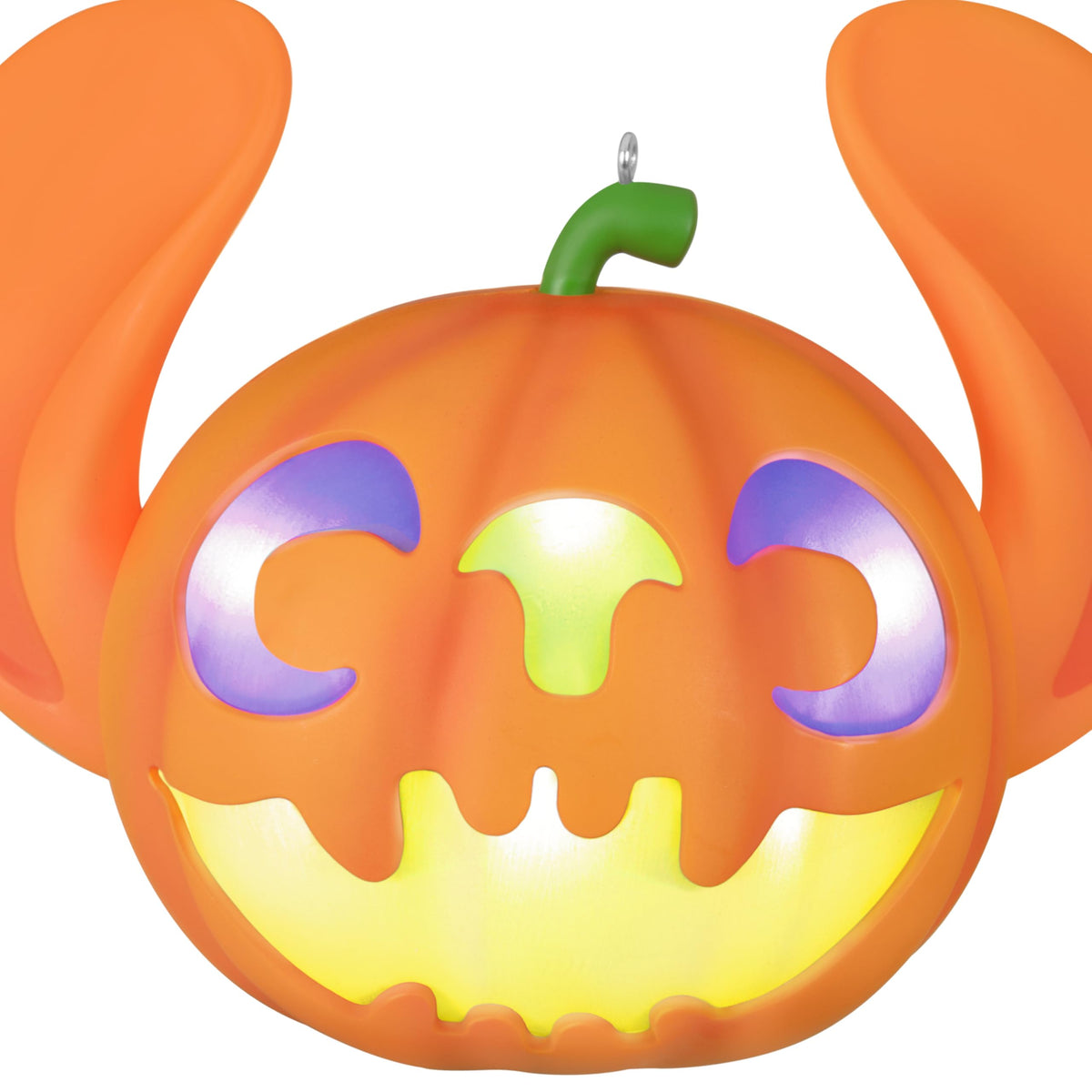 Hallmark Keepsake Halloween Ornament 2025, Disney Lilo & Stitch Spooky Stitch Jack-o'-Lantern with Light, Gifts for Disney Fans