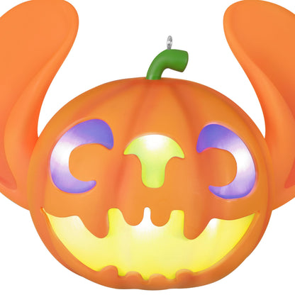 Hallmark Keepsake Halloween Ornament 2025, Disney Lilo & Stitch Spooky Stitch Jack-o'-Lantern with Light, Gifts for Disney Fans