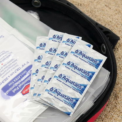 Aquatabs 49mg Water Treatment Tablets for 1L, 100-Tabs Value Pack (Plain Label) - Emergency Preparedness & Survival - Iodine & Chlorite-Free, NSF/ANSI/CAN 60