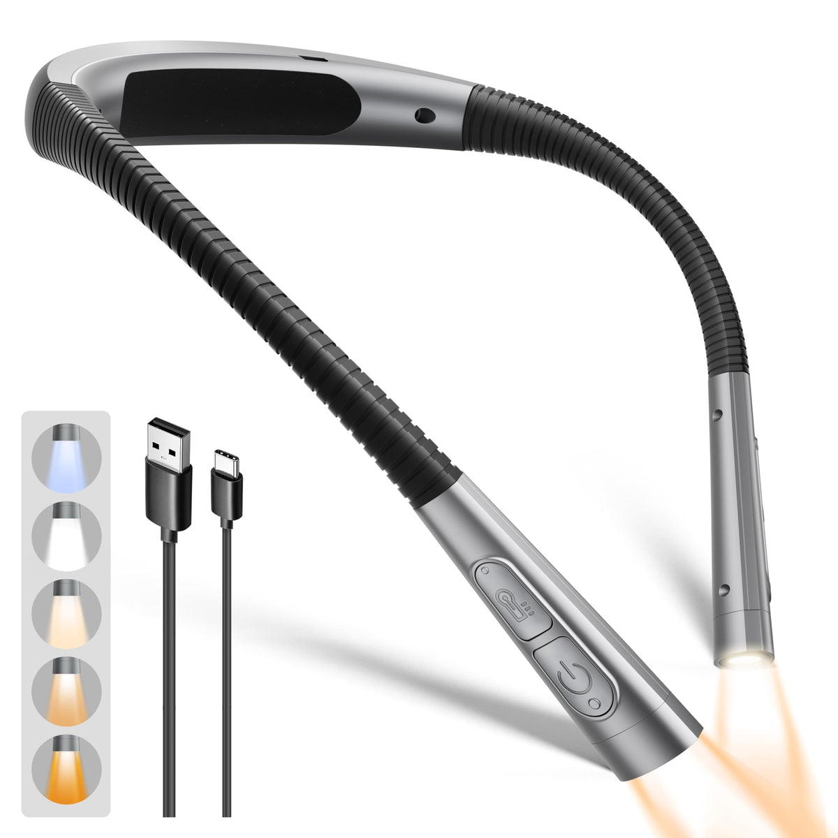 Glocusent Upgraded Neck Light,100Hrs Slimmer Reading Light for Books in Bed 🍁 All In One Marketplace Canada