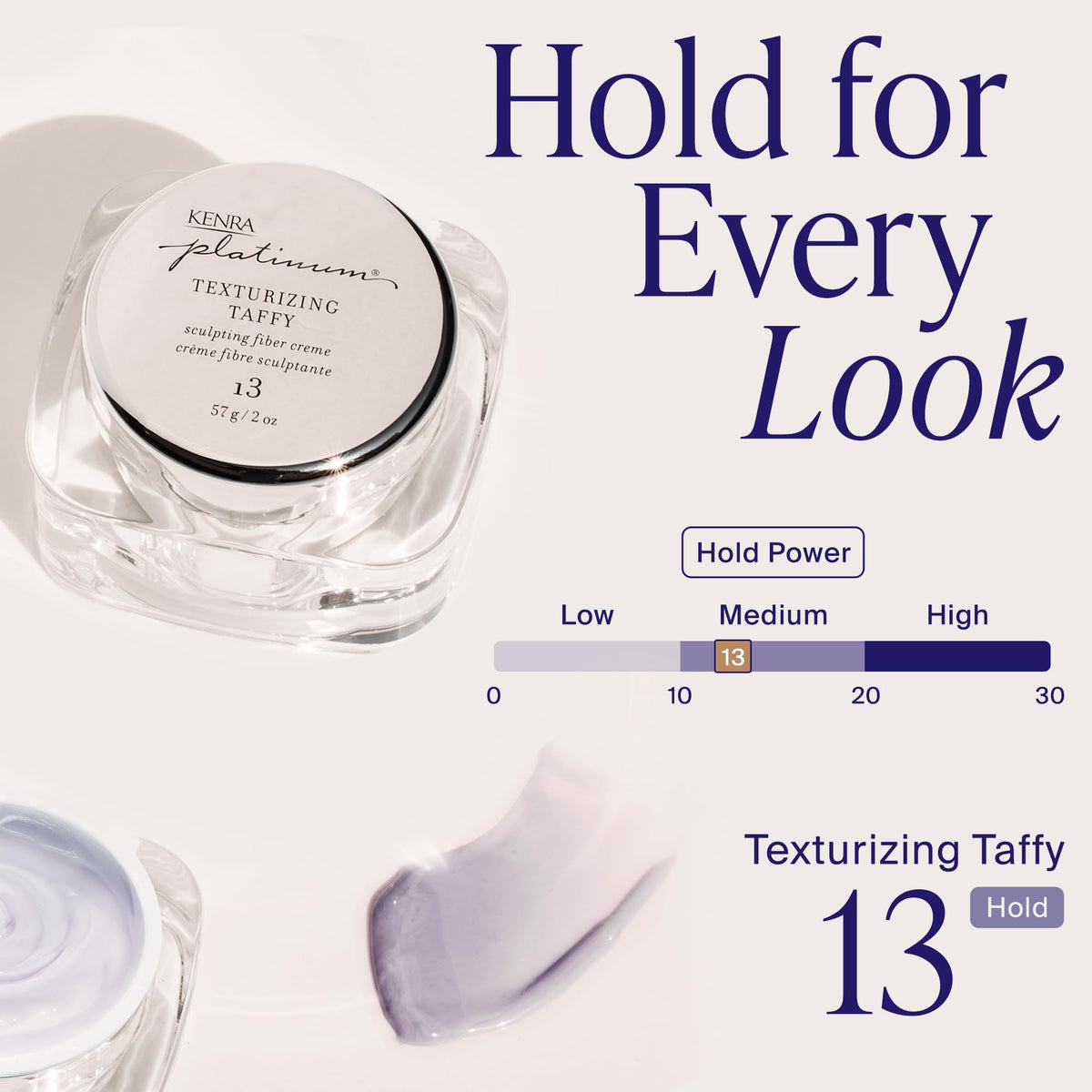 Kenra Platinum Texturizing Taffy 13 | Texturizing Styling Crème | Adds Definition, Grip & Shine | All Hair Types | 57 g