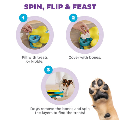 Outward Hound Nina Ottosson Dog Tornado Dog Toy Treat Puzzle, 9.8" 🍁 All In One Marketplace Canada