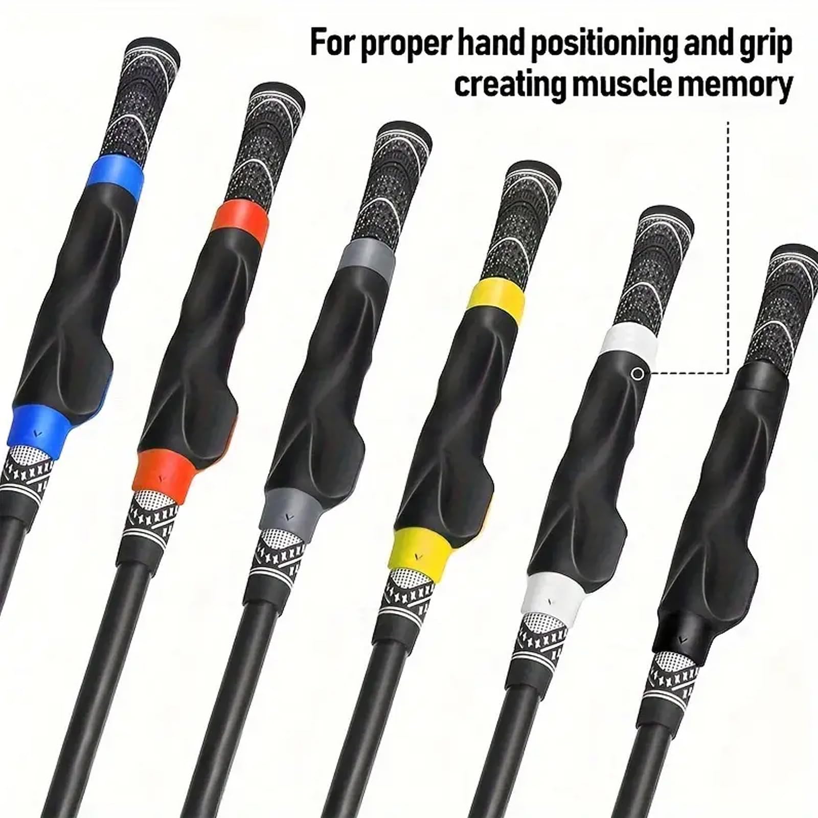 Golf Training Grip Club Corrector, Improves Swing Alignment and Hand Positioning for Practice or Home Training
